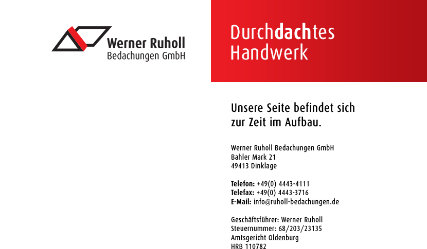 Unsere Seite befindet sich zur Zeit im Aufbau.